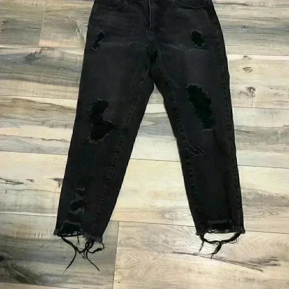 FASHION NOVA BLACK JEANS 100% COTTON SIZE 11 - Picture 2 of 8